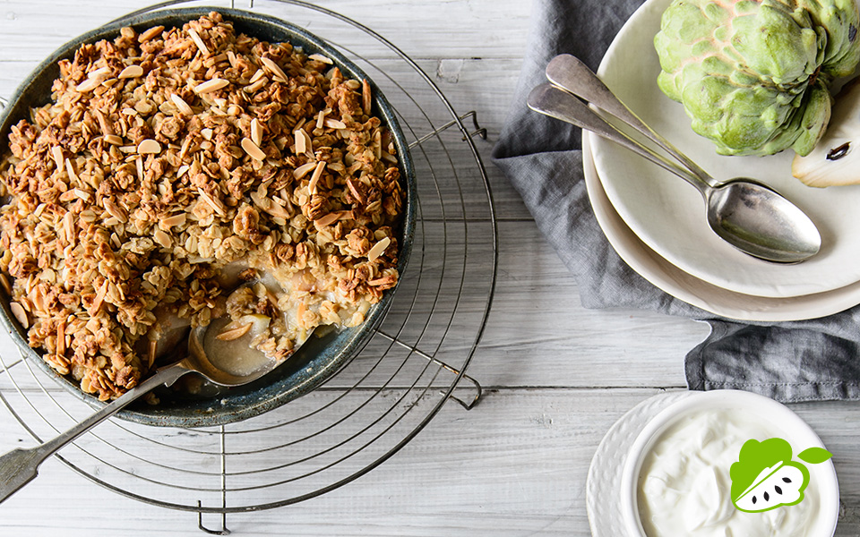 Custard Apple &amp; Pear Crumble