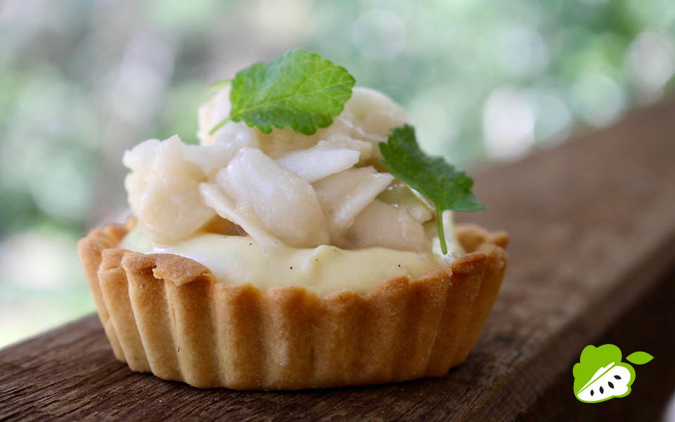 Custard Apple and Vanilla Bean Tarts