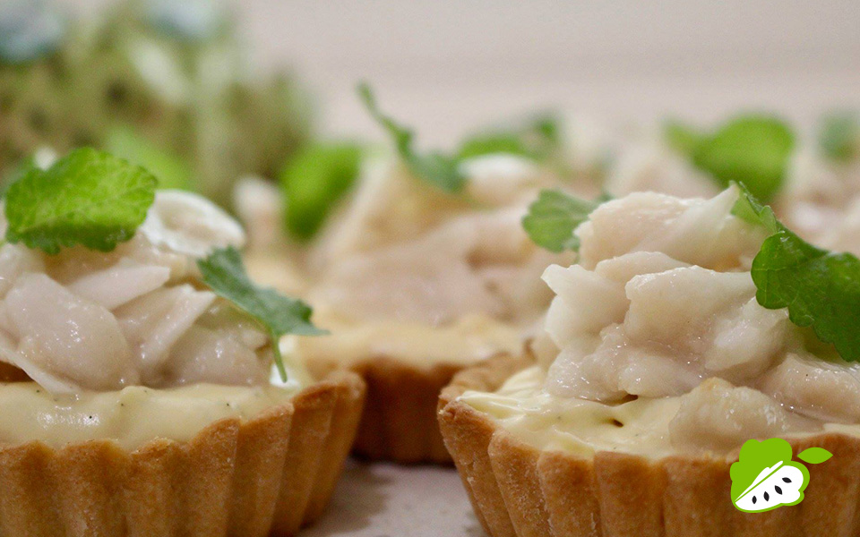 Custard apple vanilla bean custard tarts 002
